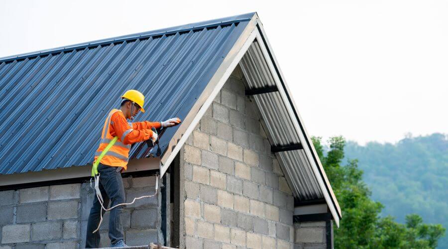 Professional metal roof installation in Grove City, PA